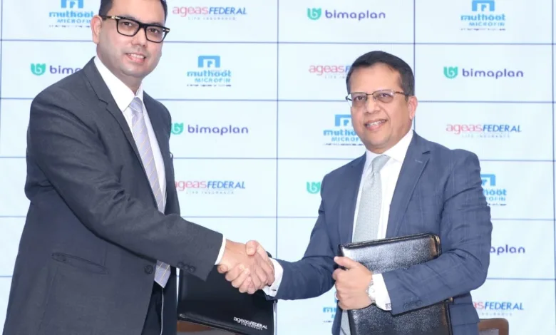 Ageas Federal Life Insurance partners with Muthoot Microfin