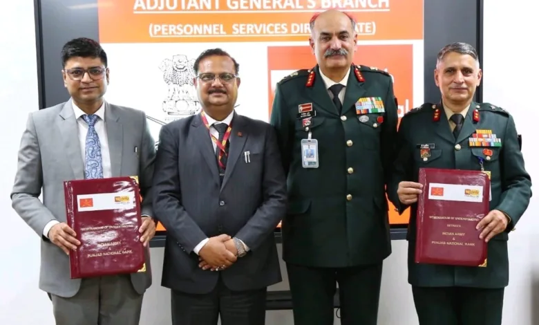 PNB signs MoU with Indian Army